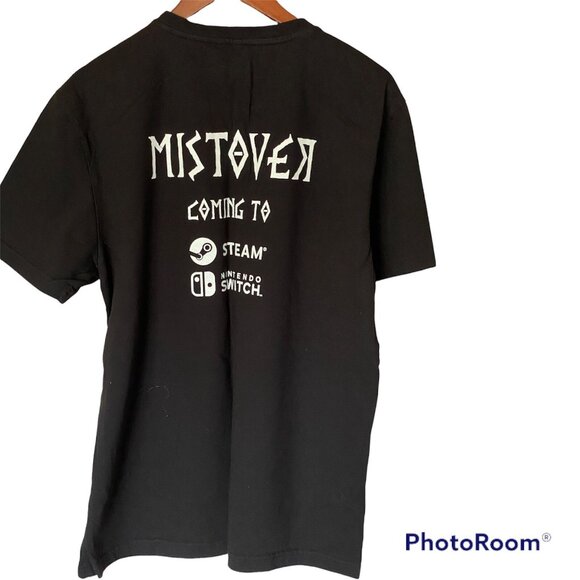 Mistover Black S/S T-Shirt Men's Size 2XL Stream Nintendo Switch Fate Of Mankind - Picture 12 of 14